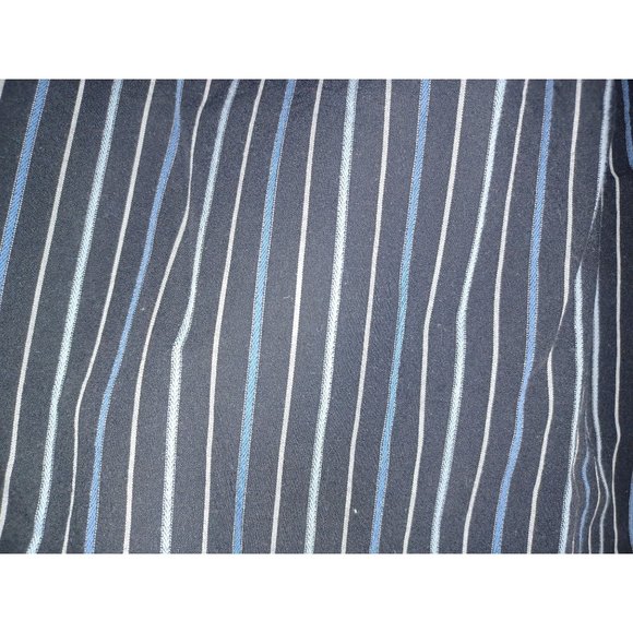 Axcess Men's Shirt Button-Up Medium Black with Stripes - Picture 4 of 4